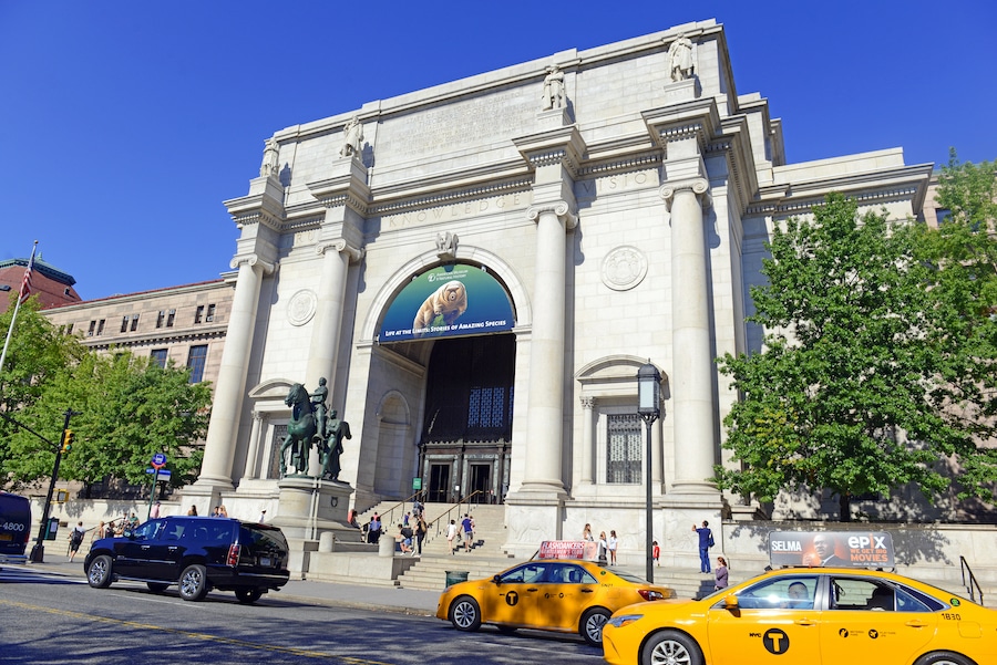 El ingreso del Museo Americano de Historia Natural, Upper West Side
