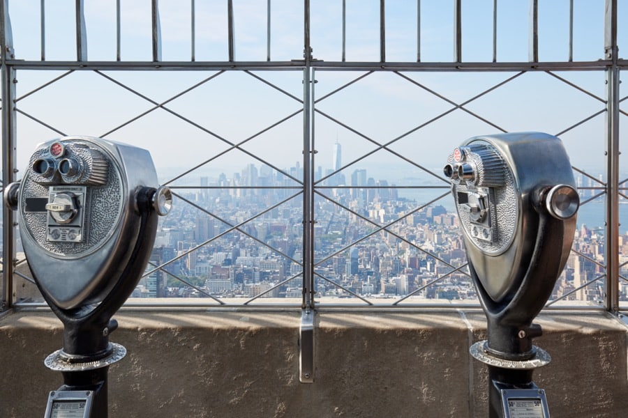 Vista dall’osservatorio esterno dell’Empire State Building