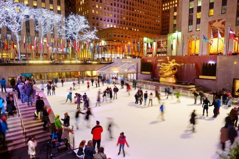 Pistas de patinaje sobre hielo en Nueva York