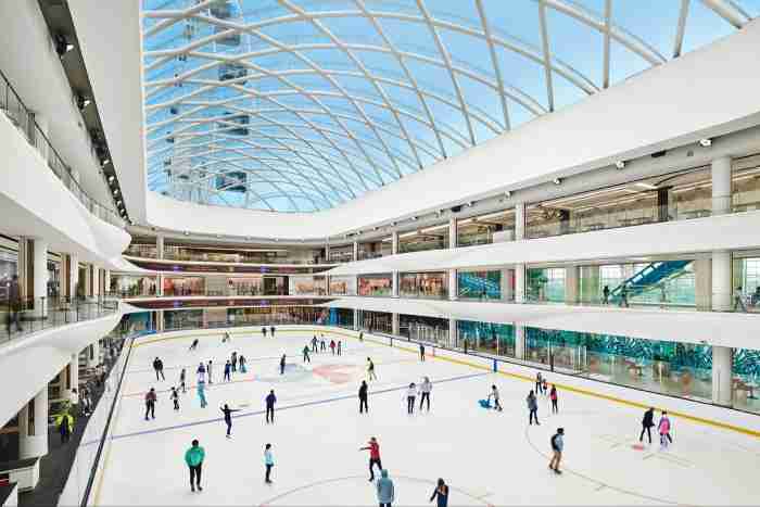 Pista de patinaje en el American Dream Mall