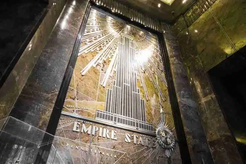 El vestíbulo del Empire State Building