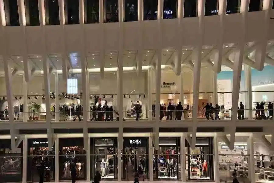 Tiendas del centro comercial Westfield World Trade Center, Nueva York