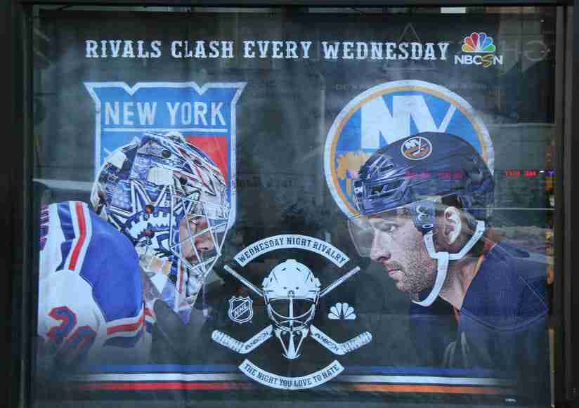 ¡La rivalidad entre los Rangers y los New York Islanders es bien conocida en la Gran Manzana!