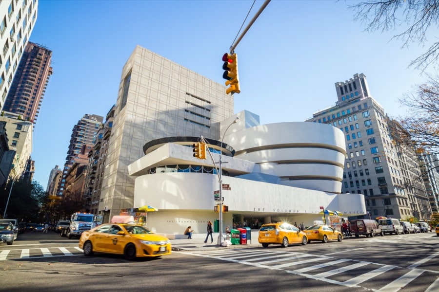 La hermosa estructura del Museo Guggenheim de Nueva York