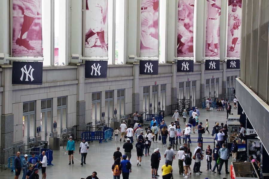 Dentro del estadio de los Yankees de Nueva York