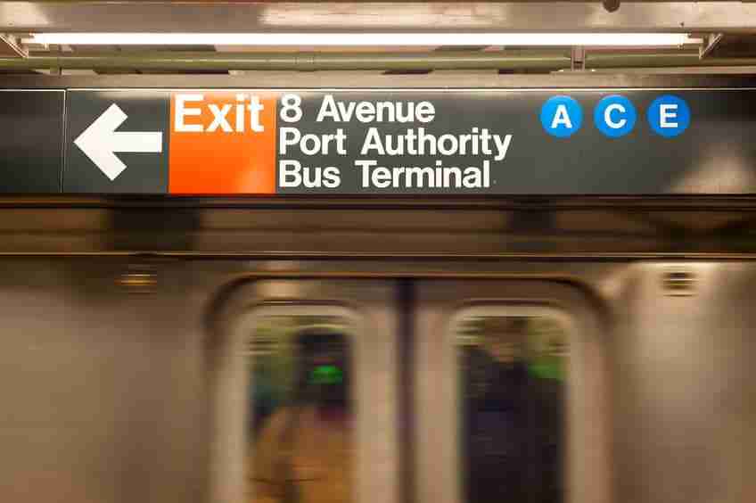 Las líneas A, C, E del metro de Nueva York