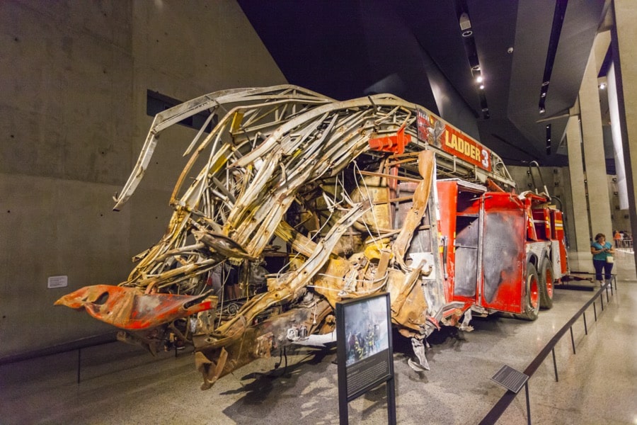 Museo del 11 de septiembre: el Ladder 3 se encargó de evacuar a los civiles