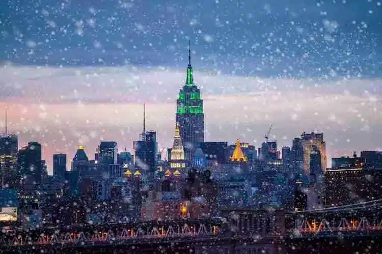 La nieve en Nueva York: cuándo cae y qué hacer