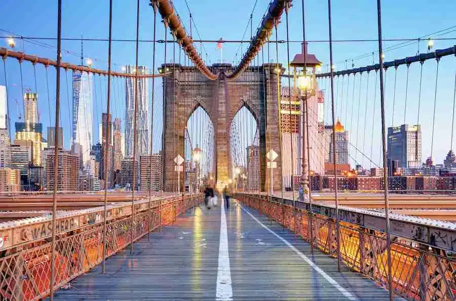 Desde el Puente de Brooklyn se puede admirar una hermosa vista
