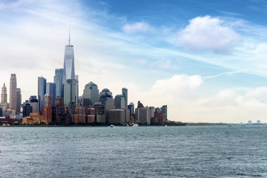 Vista de Lower Manhattan desde Hoboken
