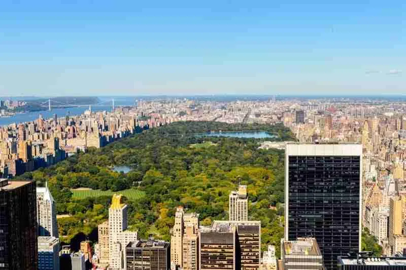 La hermosa vista de Central Park desde el Top of the Rock - Qué ver en Nueva York en 10 días