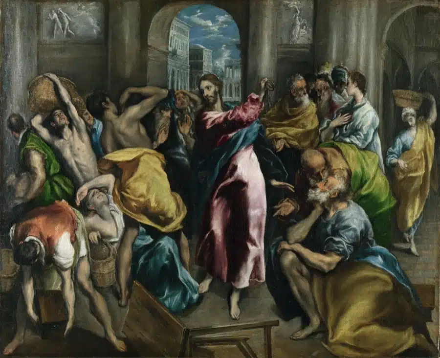 Expulsión de los mercantes del Templo – El Greco