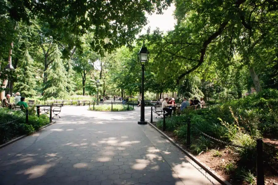Washington Square Park en el corazón del Village