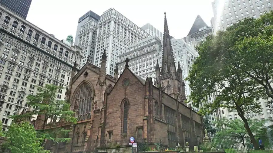 La Trinity Church en Lower Manhattan