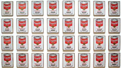 Latas de sopa Campbell de Andy Warhol