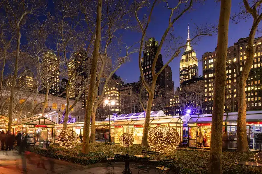 Mercados navideños en Nueva York