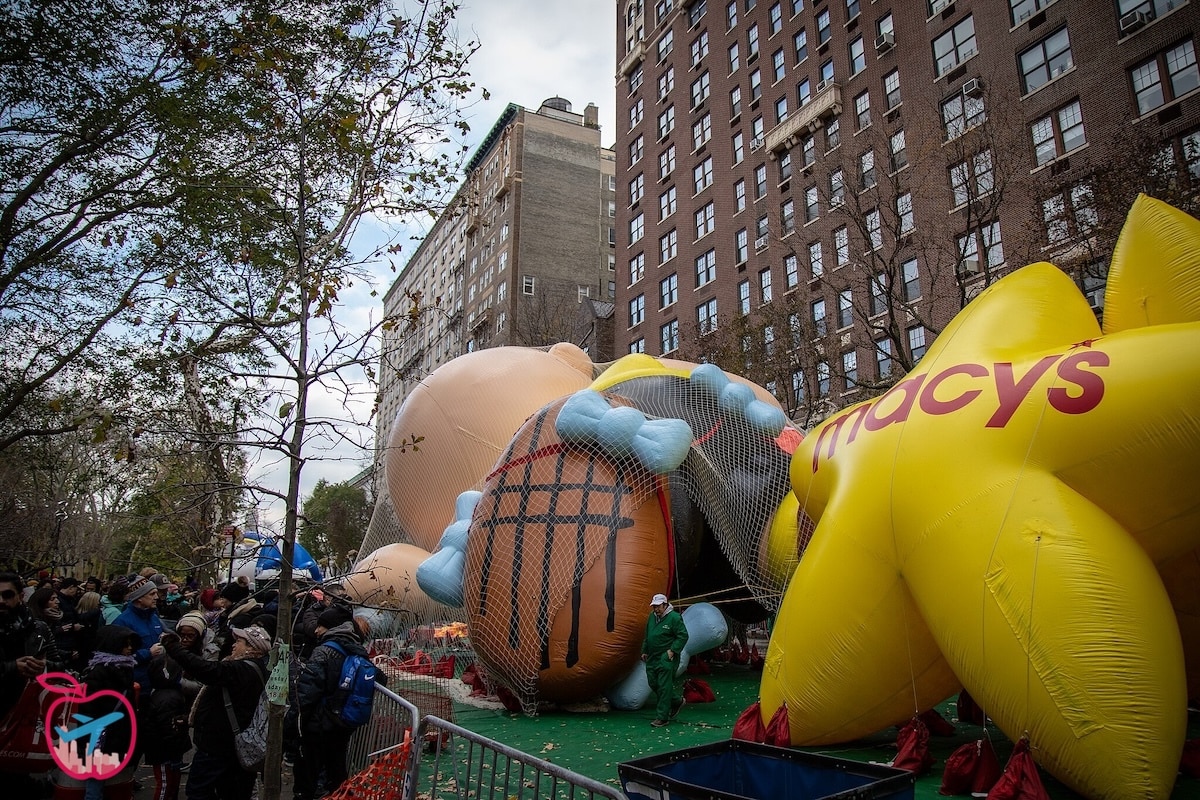 Inflación de globos de Acción de Gracias en Nueva York