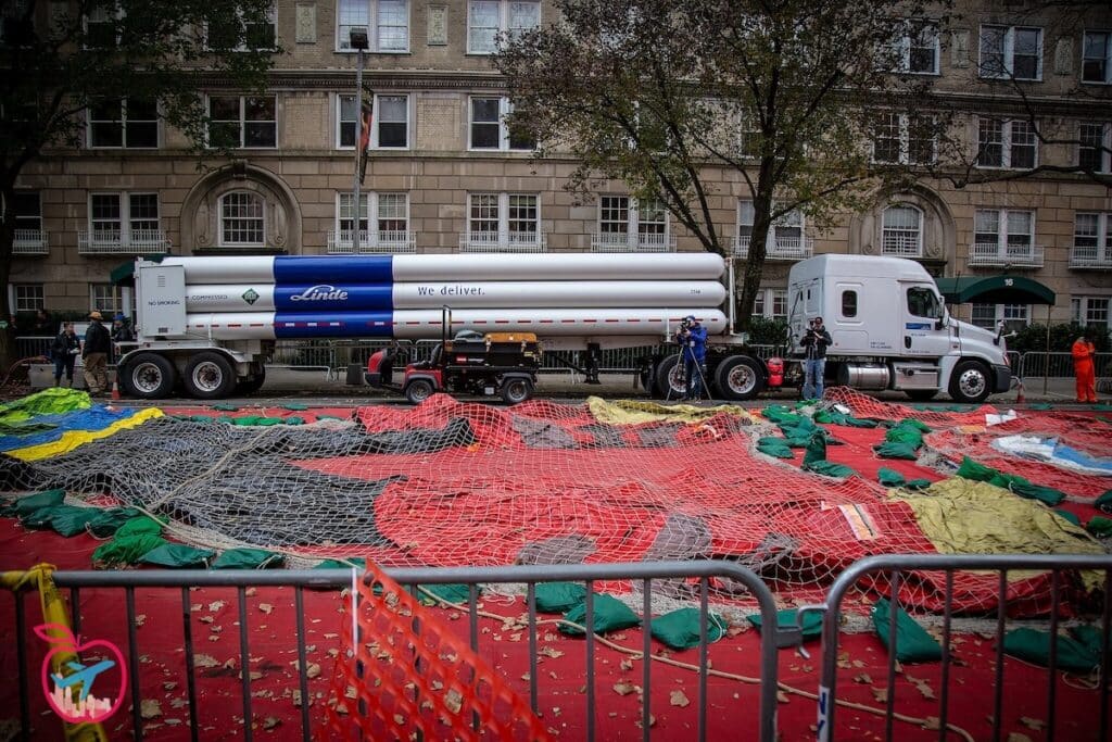 Inflación de globos de Acción de Gracias en Nueva York